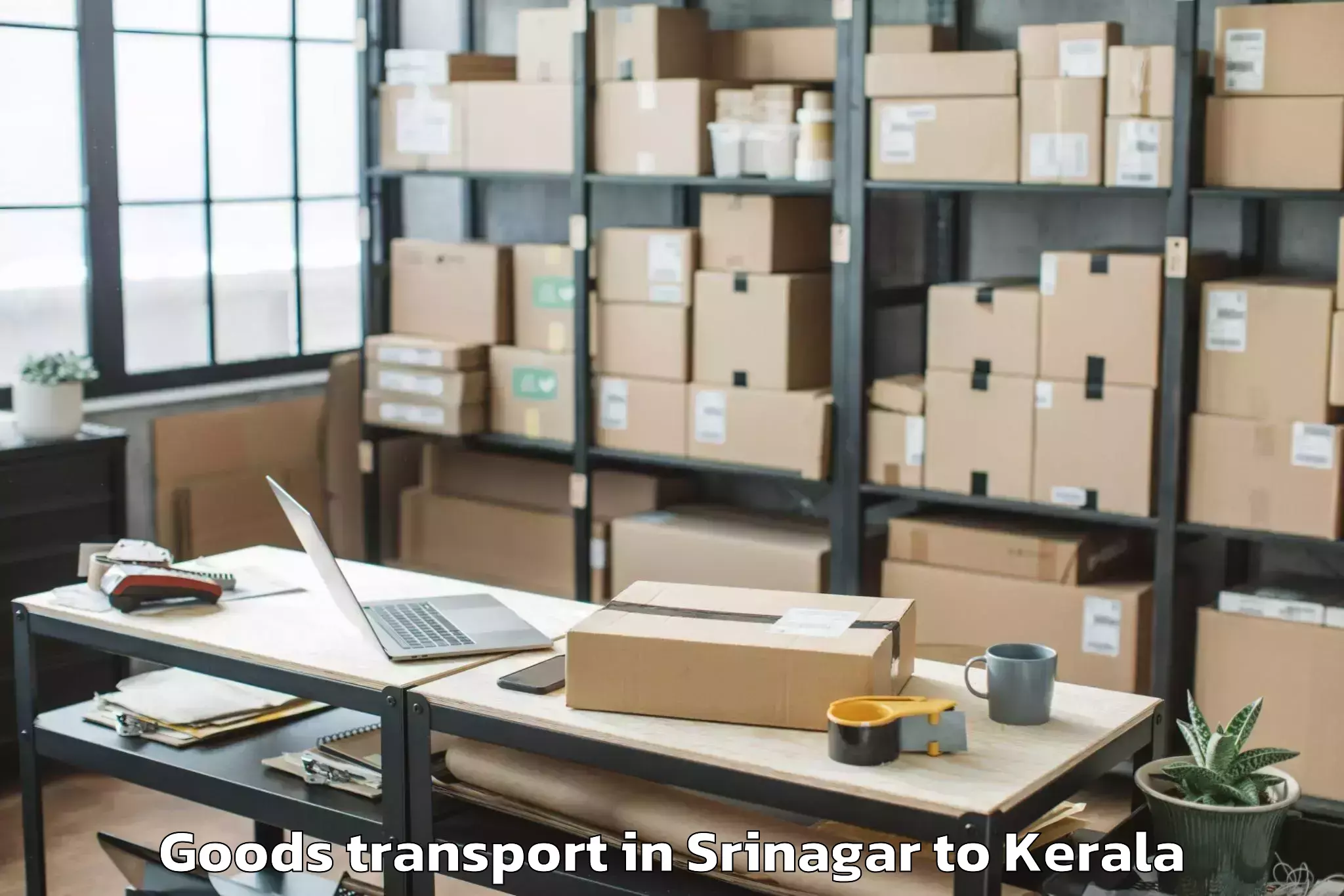 Book Srinagar to Aroor Goods Transport